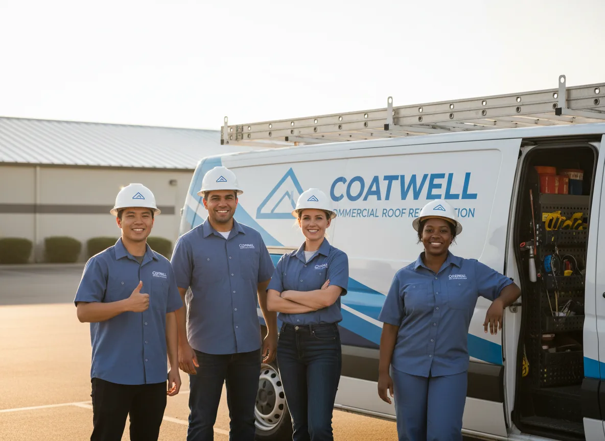 Commercial roof coating company in Maple, WI